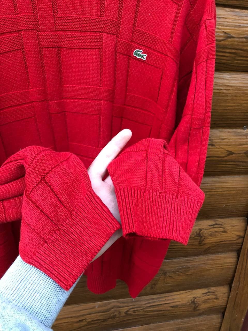 Lacoste 90's Vintage Lacoste Knit Sweater Size US XL / EU 56 / 4 - 4 Thumbnail