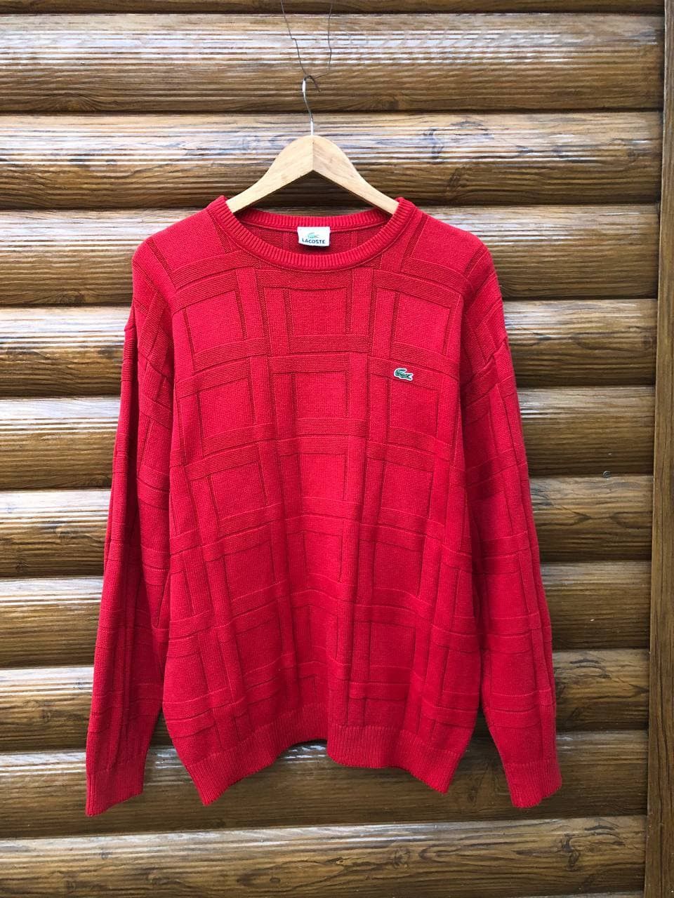 Lacoste 90's Vintage Lacoste Knit Sweater Size US XL / EU 56 / 4 - 1 Thumbnail