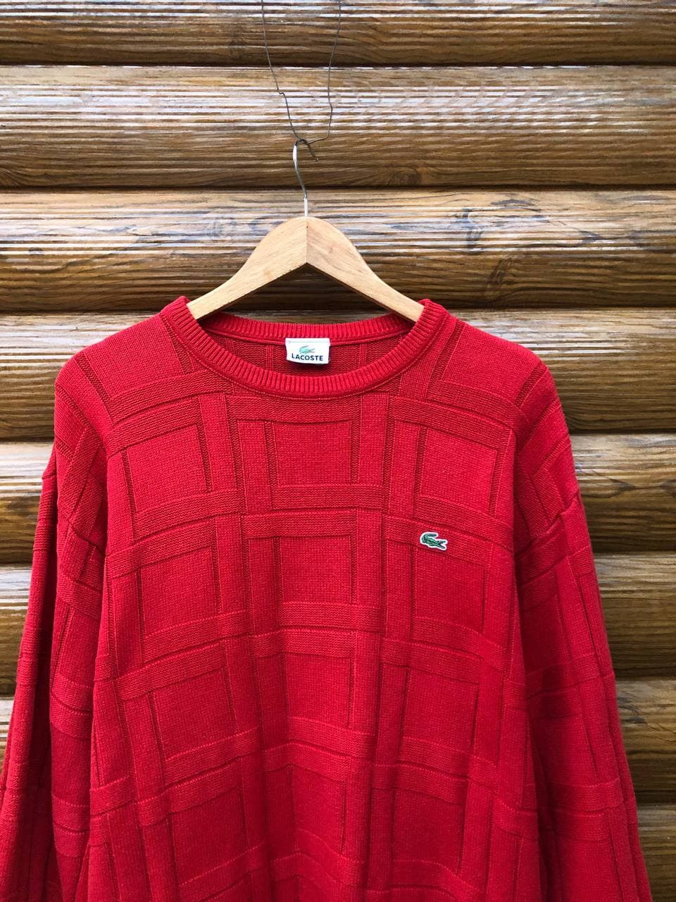 Lacoste 90's Vintage Lacoste Knit Sweater Size US XL / EU 56 / 4 - 2 Thumbnail