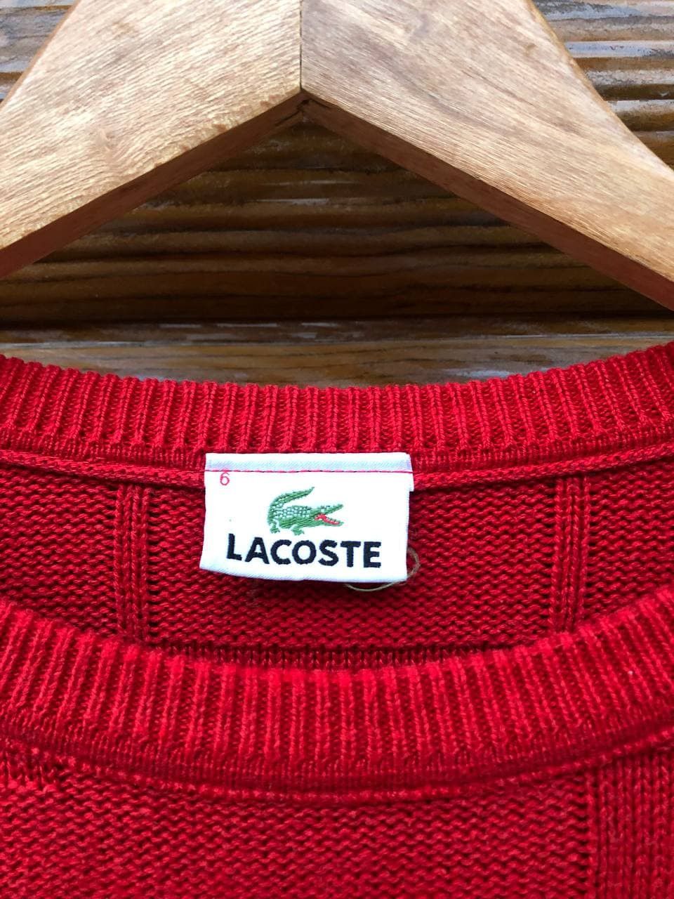 Lacoste 90's Vintage Lacoste Knit Sweater Size US XL / EU 56 / 4 - 5 Thumbnail