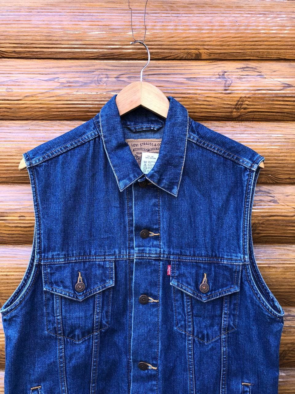 Levi's RARE VINTAGE LEVI'S VEST DENIM JACKET Size US M / EU 48-50 / 2 - 2 Thumbnail