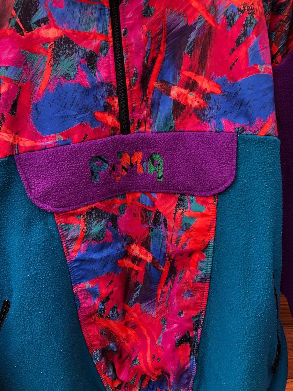 Japanese Brand Puma Big Logo Fleece Jacket Size US L / EU 52-54 / 3 - 2 Thumbnail