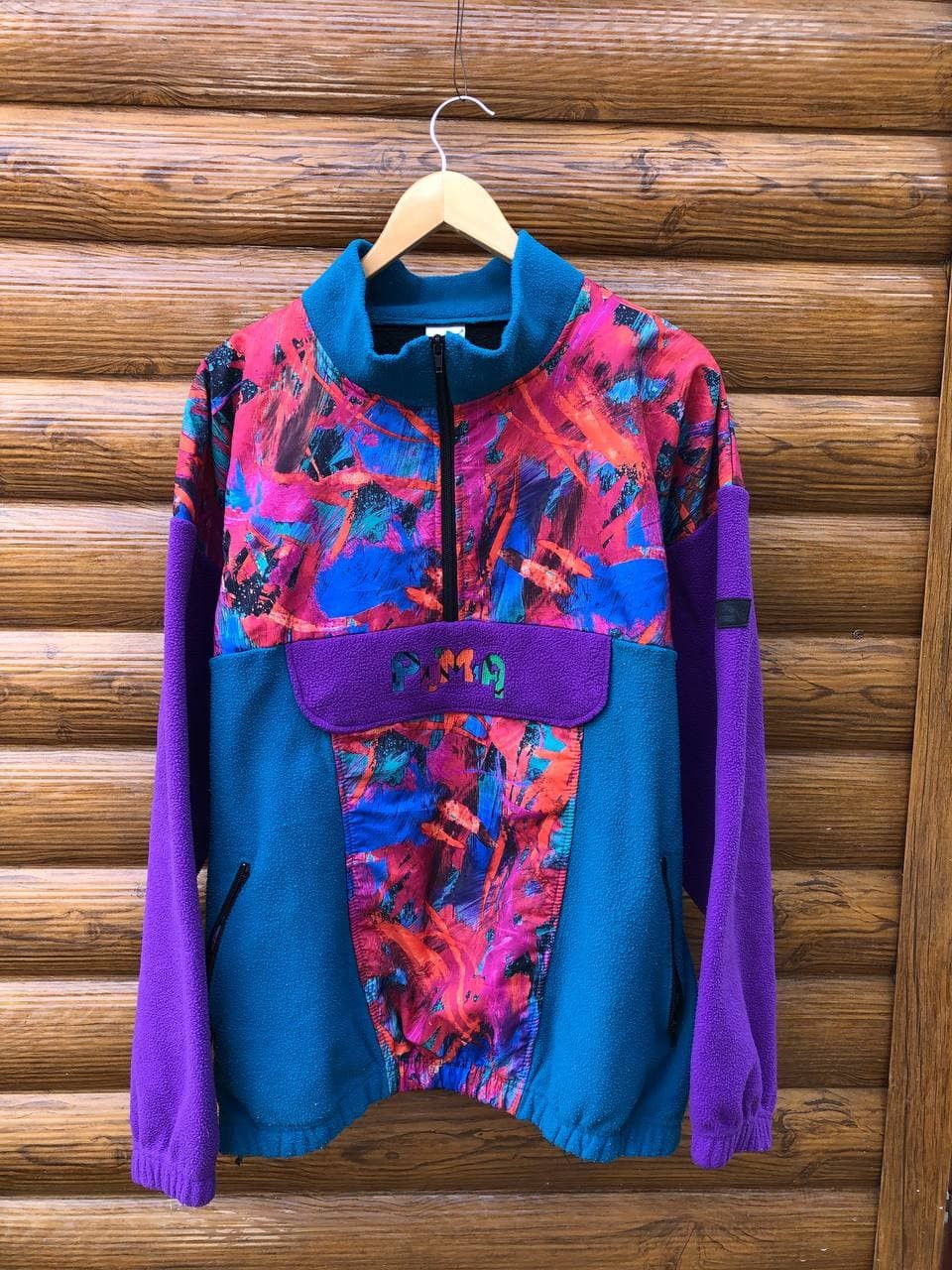 Japanese Brand Puma Big Logo Fleece Jacket Size US L / EU 52-54 / 3 - 1 Thumbnail
