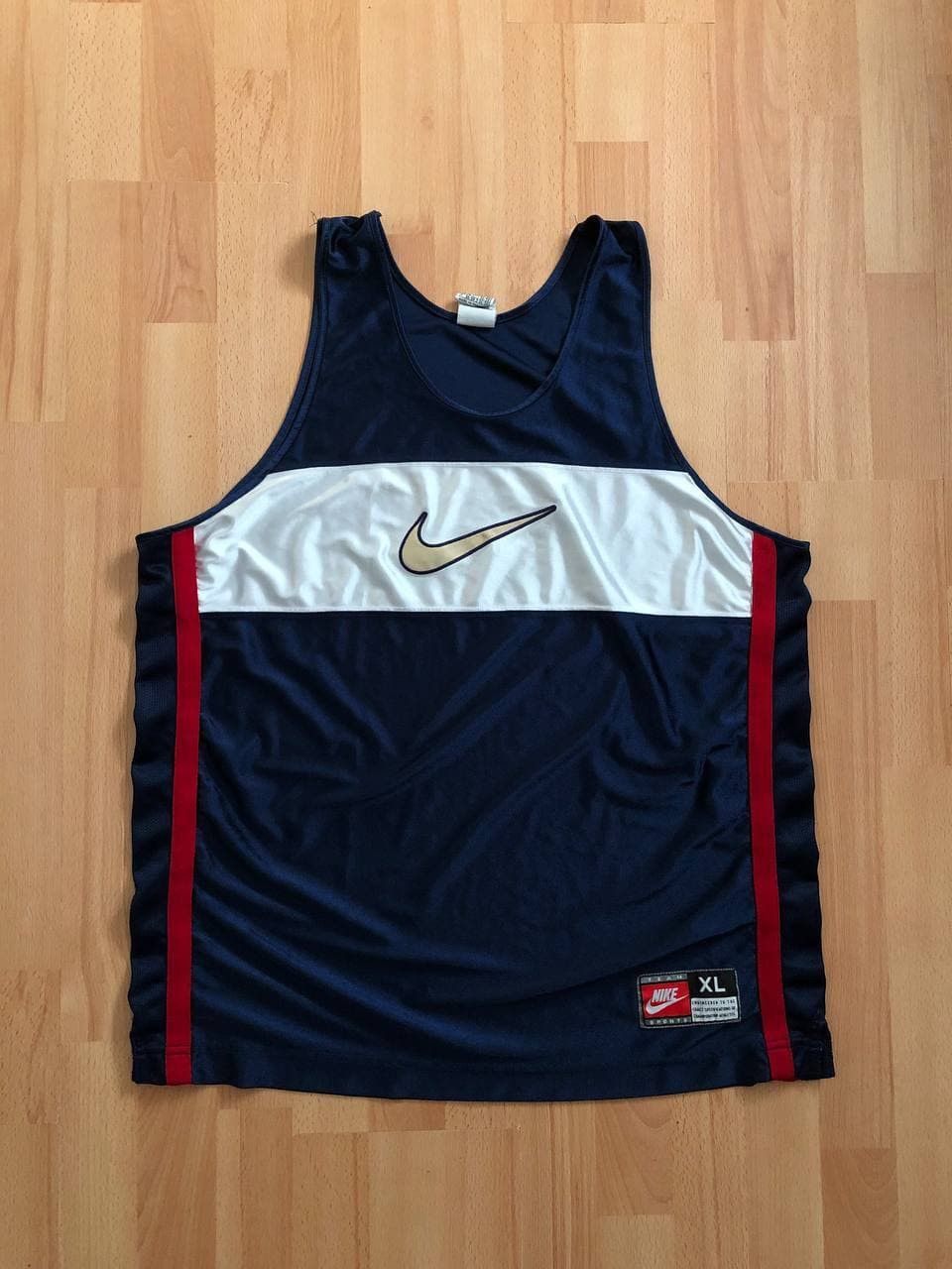 Nike × Vintage undershirt Vintage Nike Jersey T-shirt biglogo logo Size US XL / EU 56 / 4 - 1 Thumbnail