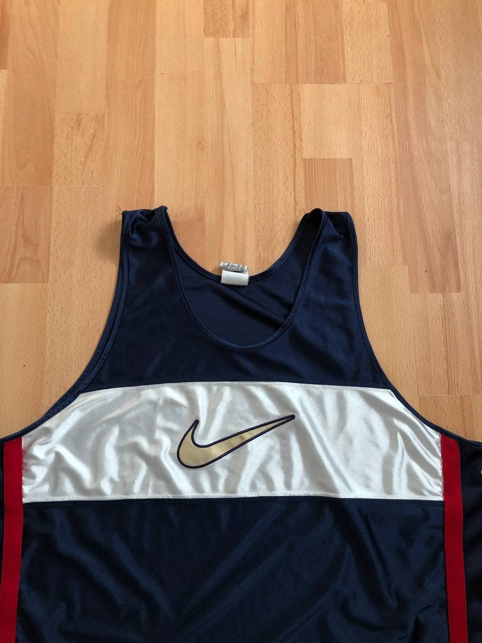 Nike × Vintage undershirt Vintage Nike Jersey T-shirt biglogo logo Size US XL / EU 56 / 4 - 2 Thumbnail