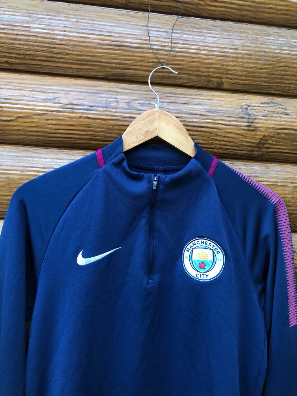 Nike × Vintage MANCHESTER CITY FOOTBALL SOCCER SHIRT NIKE LONG SLEEVE Size US S / EU 44-46 / 1 - 2 Thumbnail