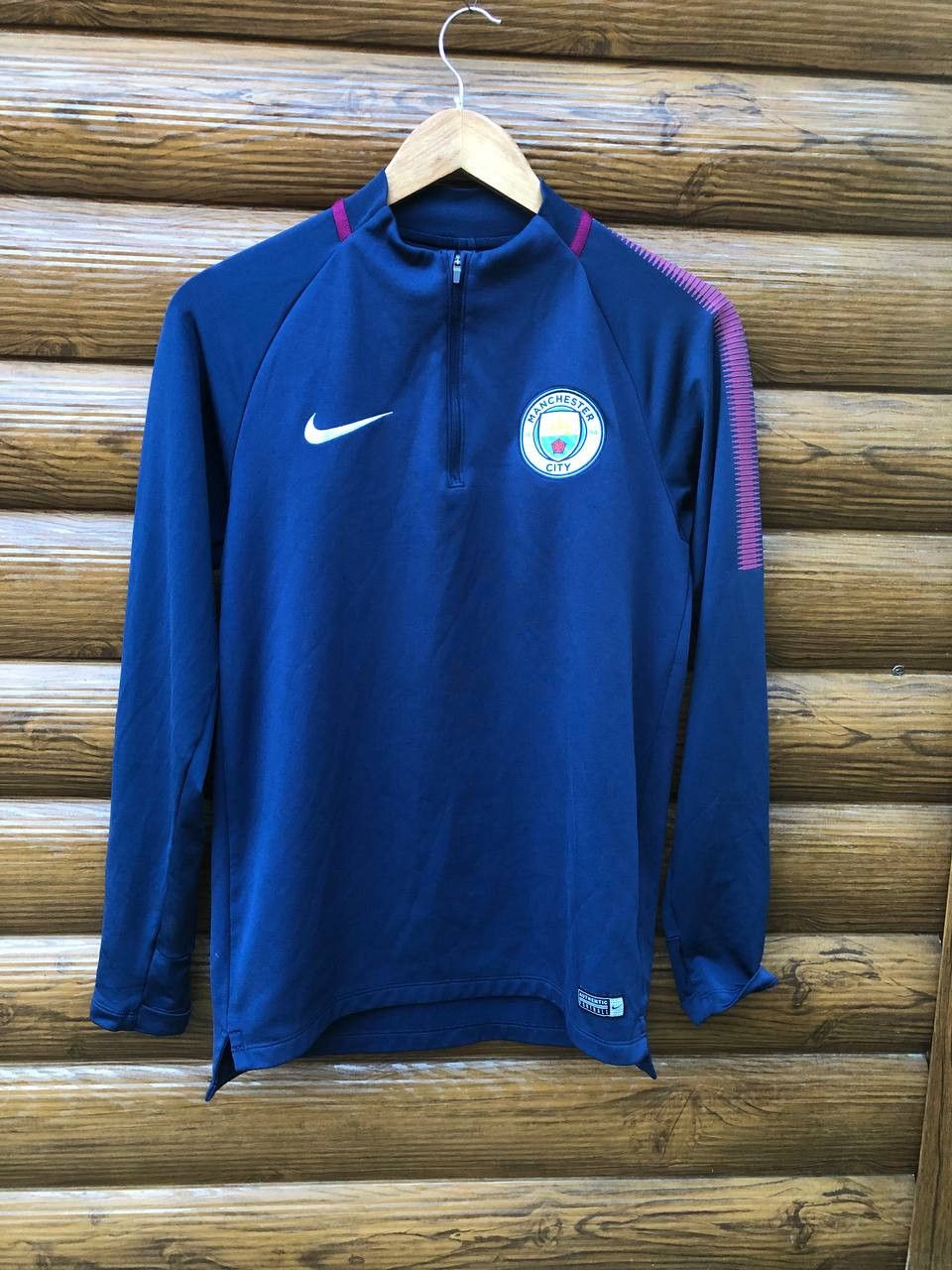 Nike × Vintage MANCHESTER CITY FOOTBALL SOCCER SHIRT NIKE LONG SLEEVE Size US S / EU 44-46 / 1 - 1 Thumbnail