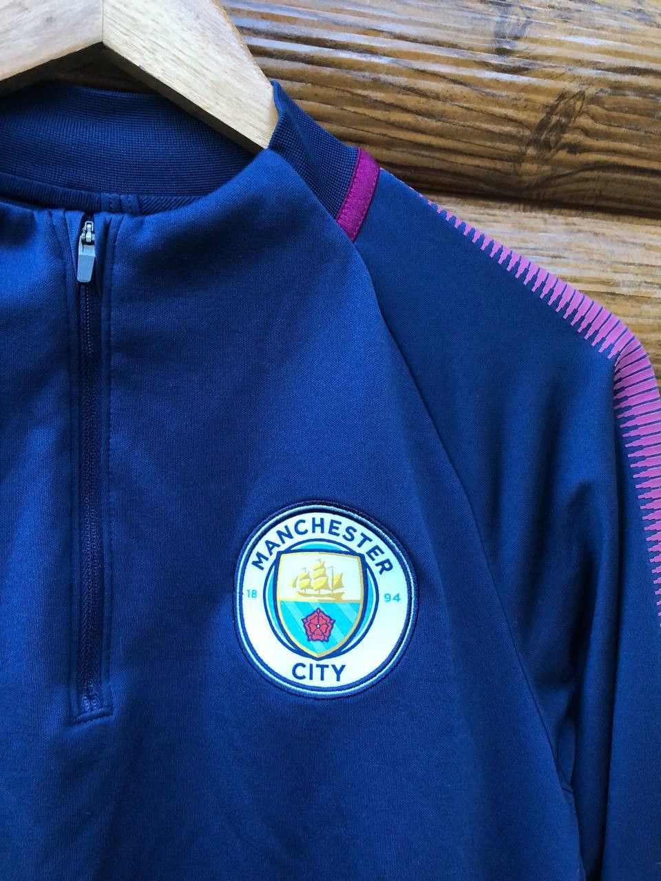 Nike × Vintage MANCHESTER CITY FOOTBALL SOCCER SHIRT NIKE LONG SLEEVE Size US S / EU 44-46 / 1 - 3 Thumbnail