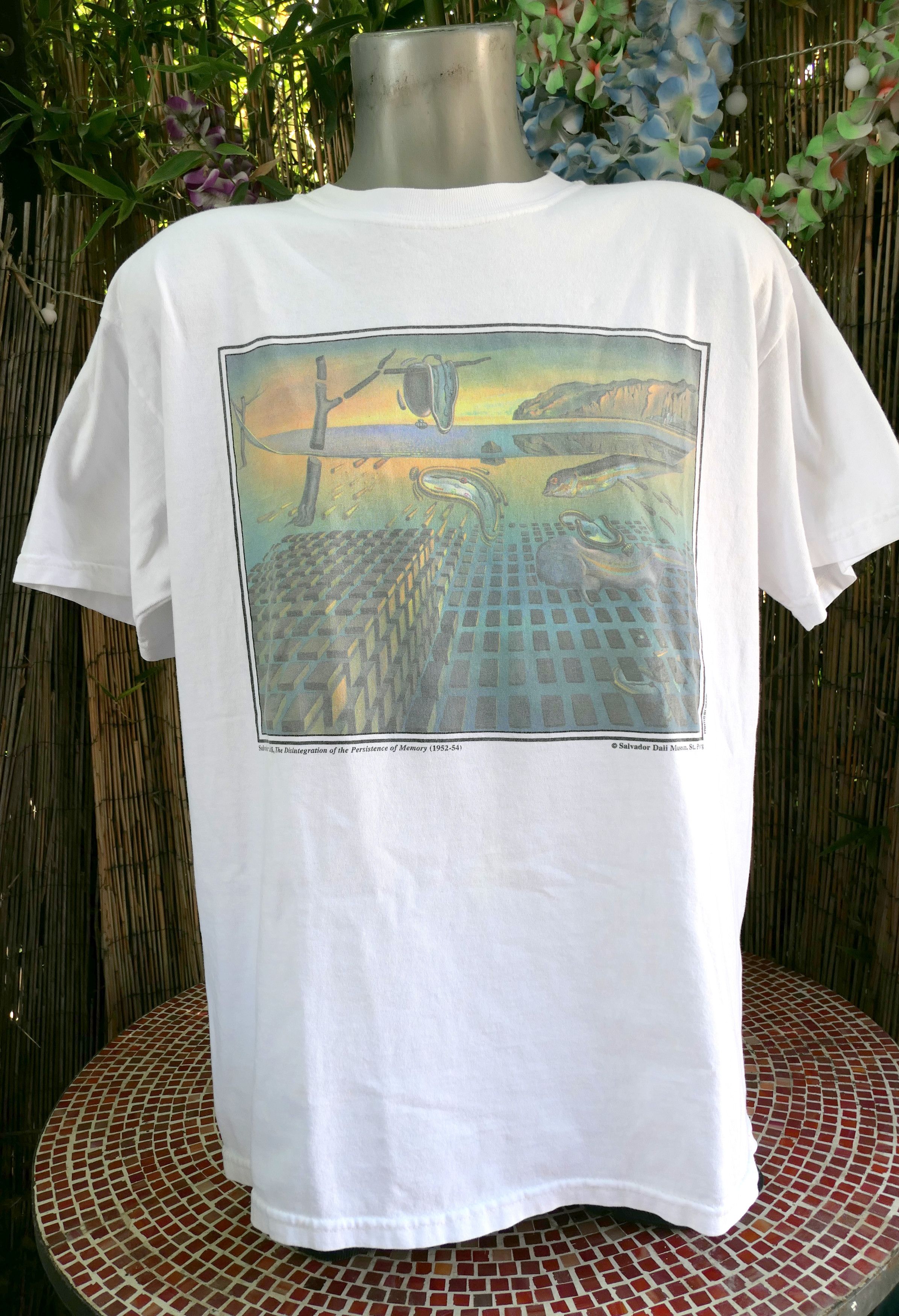 90's Vintage SALVADOR DALI Persistence Of Memory T Shirt XL
