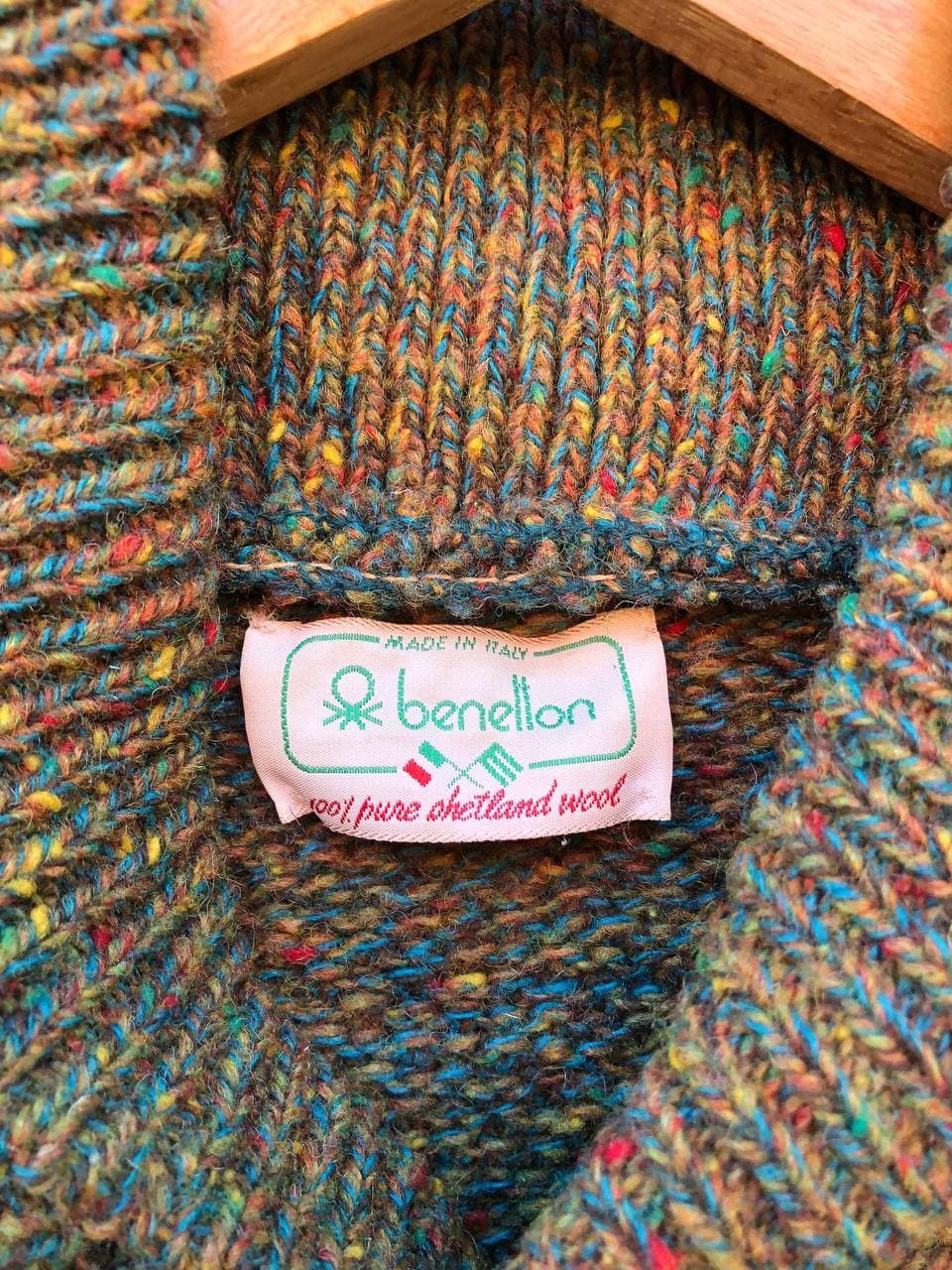 Vintage Vintage benneton knitwear Size US XL / EU 56 / 4 - 4 Thumbnail