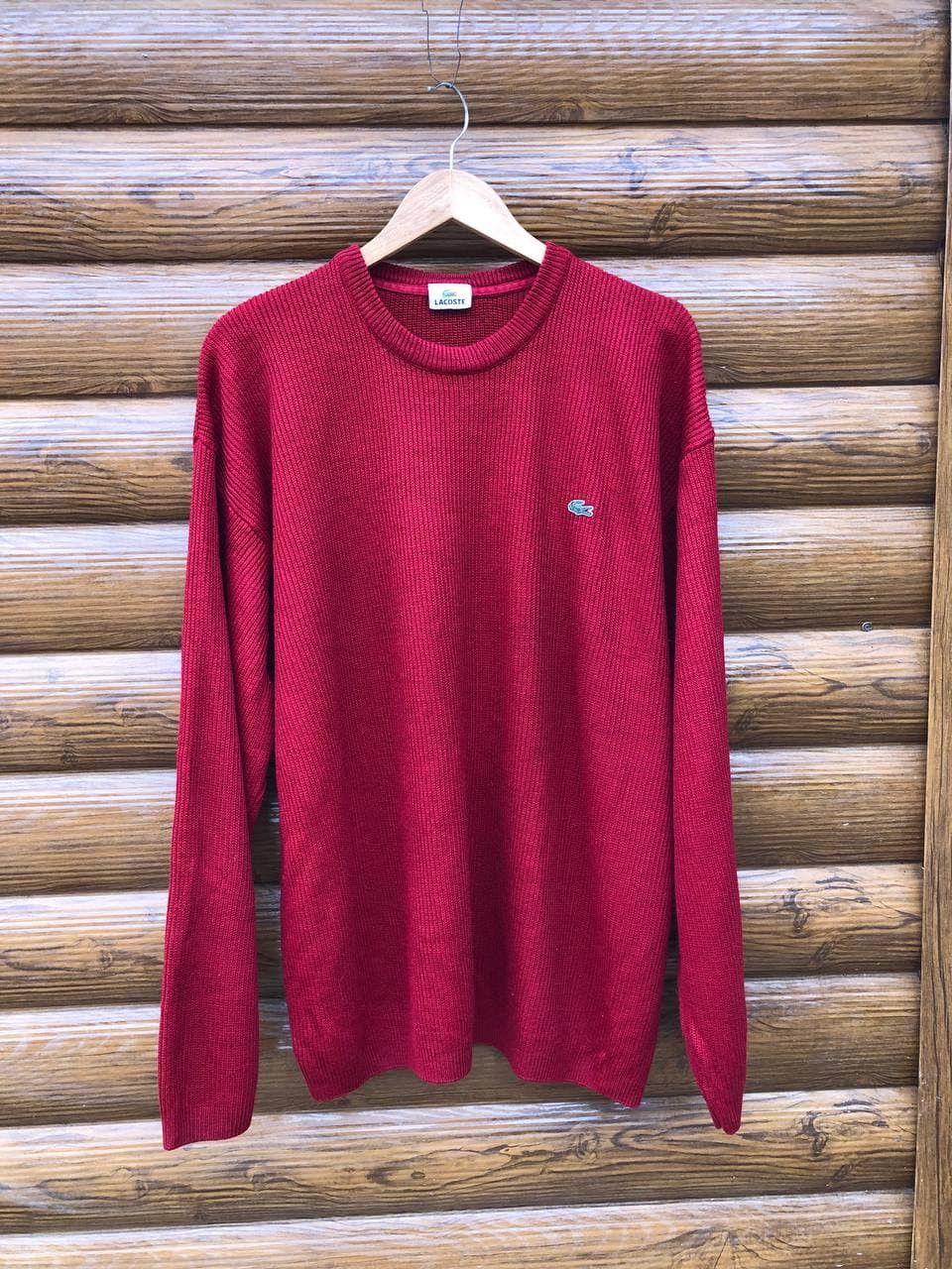 Lacoste × Vintage 90's Vintage Lacoste Knit Sweater Size US XXL / EU 58 / 5 - 1 Thumbnail