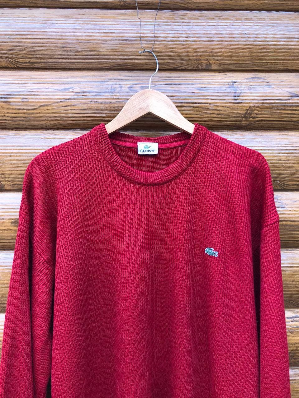 Lacoste × Vintage 90's Vintage Lacoste Knit Sweater Size US XXL / EU 58 / 5 - 2 Thumbnail