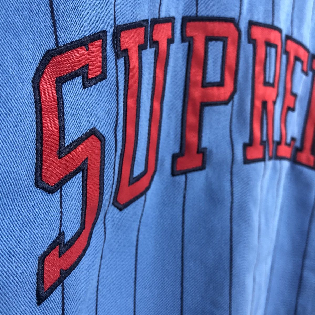 Supreme Supreme Pinstripe Varsity Jacket Spring/Summer 2019 Size US M / EU 48-50 / 2 - 17 Thumbnail