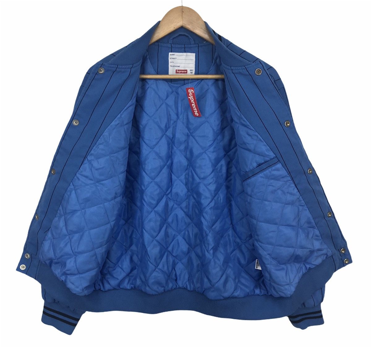 Supreme Supreme Pinstripe Varsity Jacket Spring/Summer 2019 Size US M / EU 48-50 / 2 - 10 Thumbnail