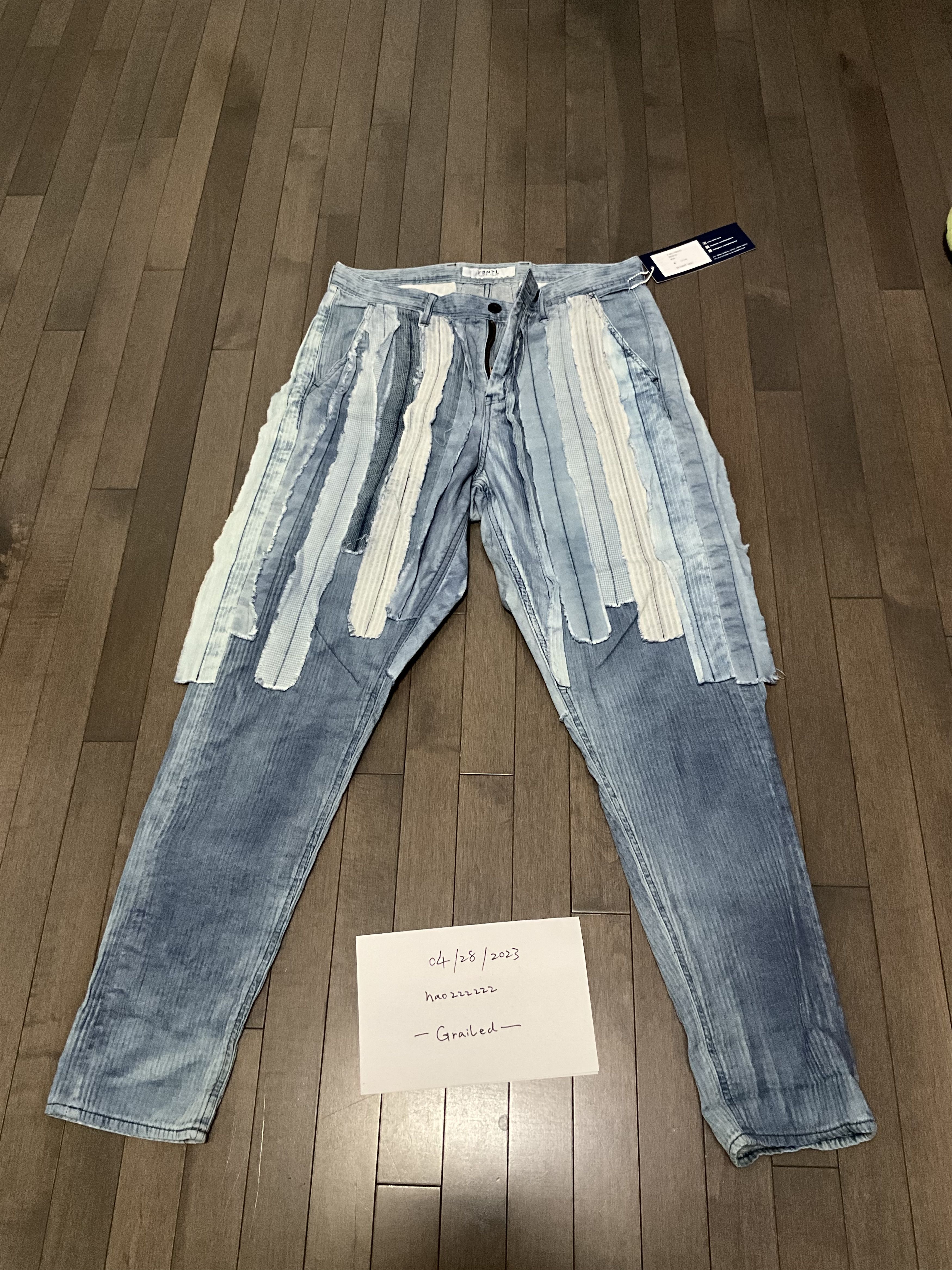 OBI-STRIP PANTS 3YR WASH