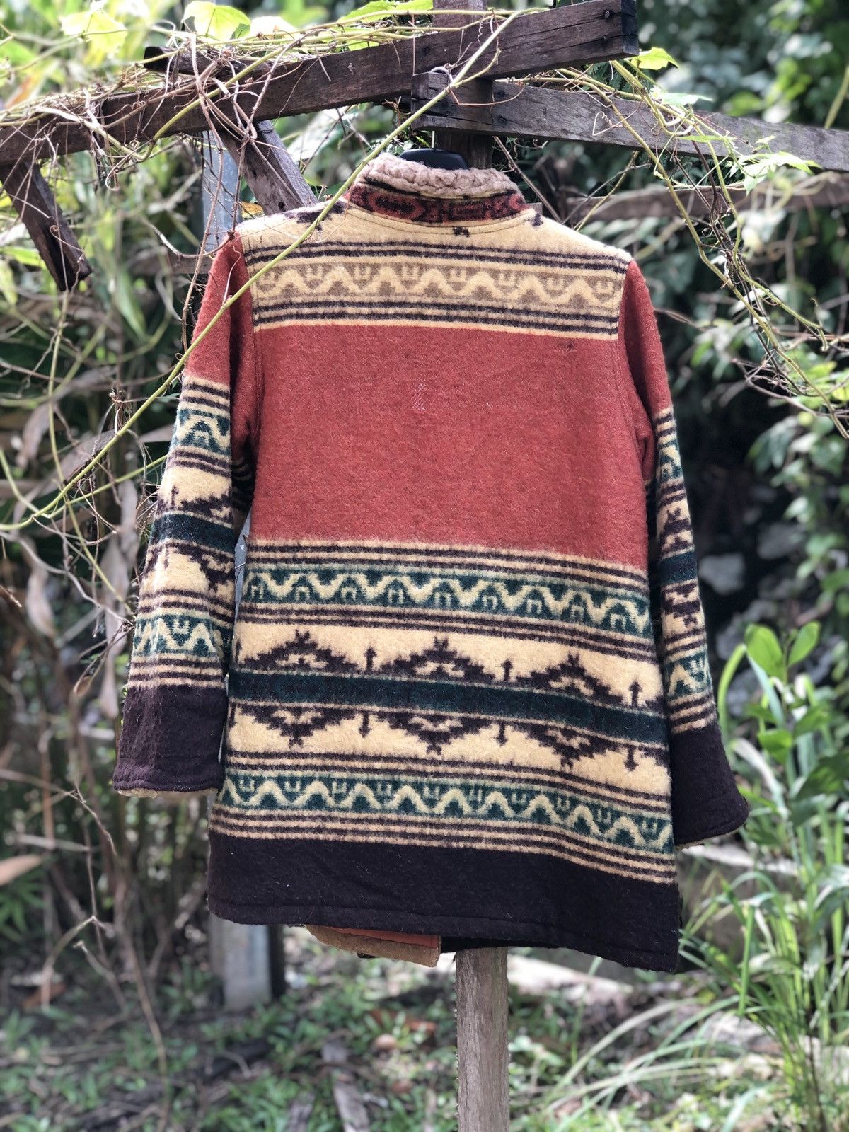 Native Vintage 90's Titicaca Wool Jacket Navajo Native Art Size XS / US 0-2 / IT 36-38 - 5 Thumbnail