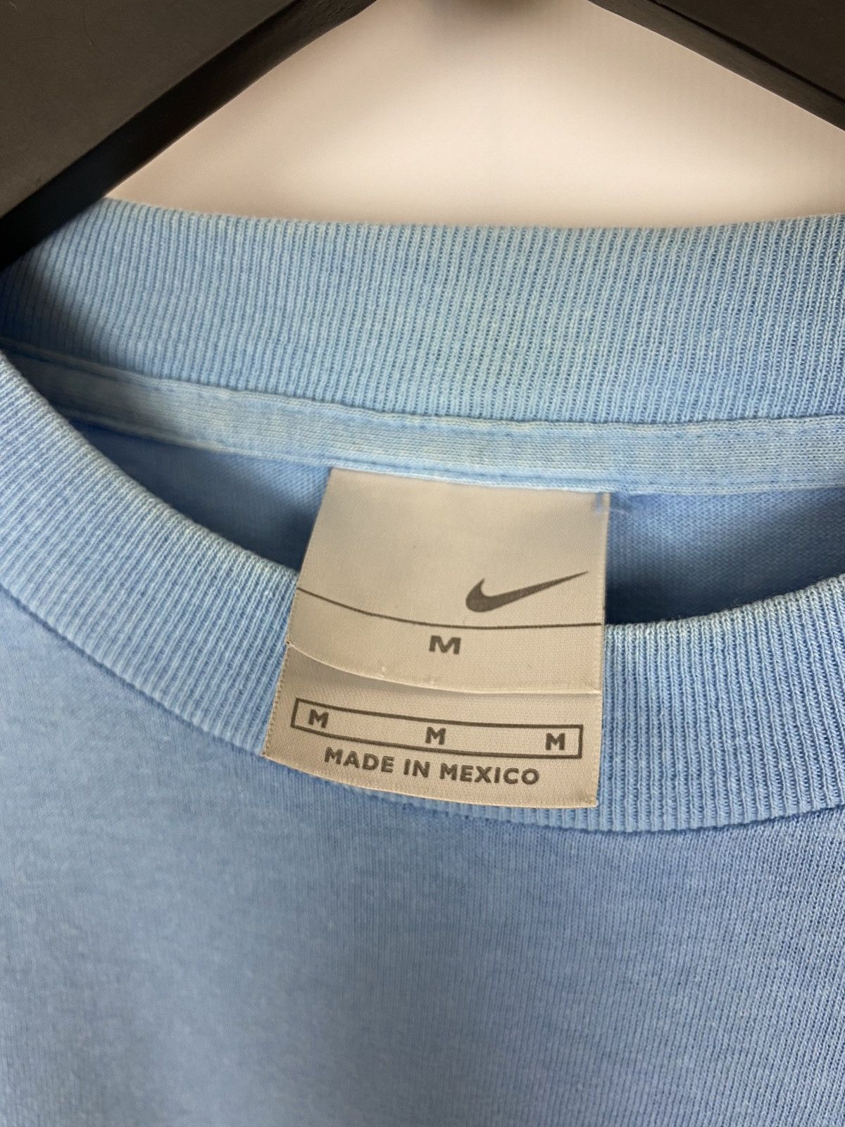 Nike × Vintage 90’s Vintage Faded Nike Central Logo T-Shirt Size US M / EU 48-50 / 2 - 10 Thumbnail