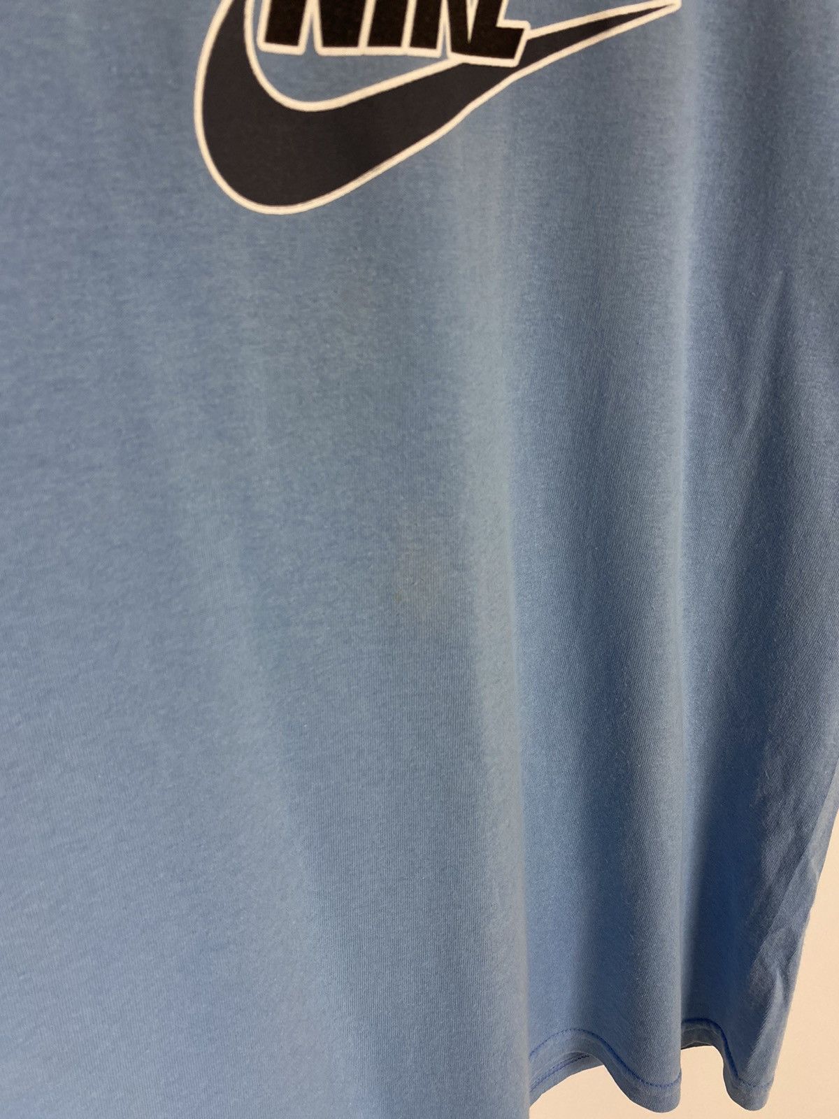 Nike × Vintage 90’s Vintage Faded Nike Central Logo T-Shirt Size US M / EU 48-50 / 2 - 8 Thumbnail