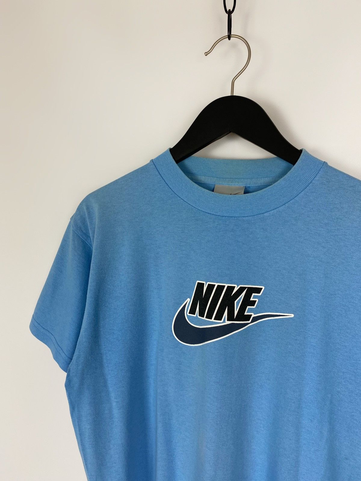 Nike × Vintage 90’s Vintage Faded Nike Central Logo T-Shirt Size US M / EU 48-50 / 2 - 4 Thumbnail