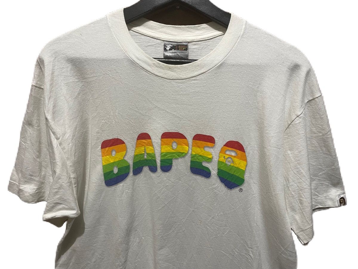 Bape Bape Rainbow Tee Size US L / EU 52-54 / 3 - 3 Thumbnail