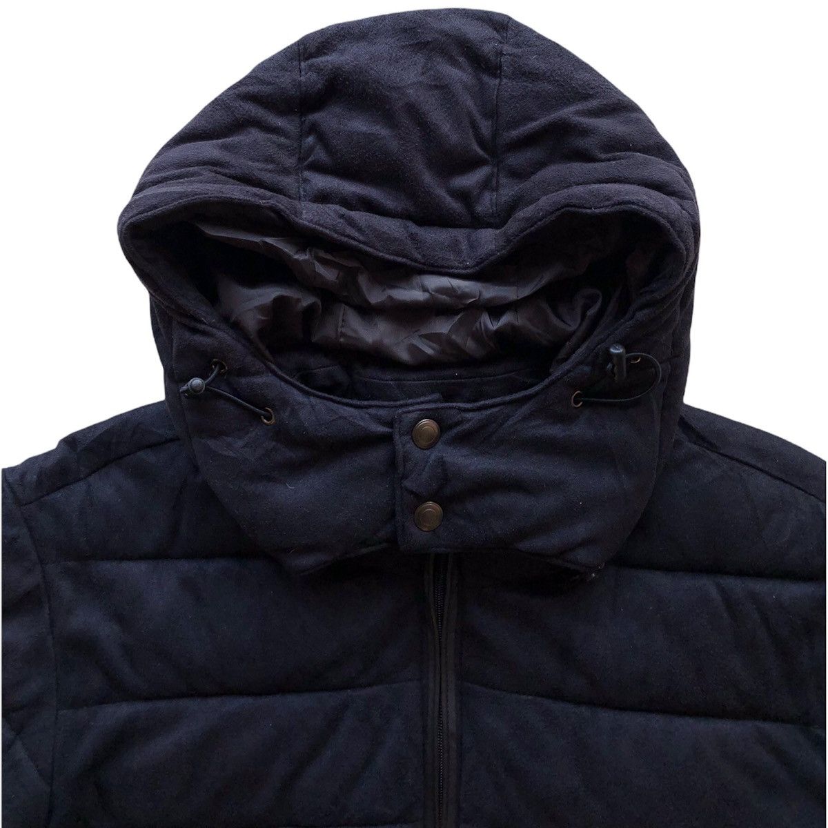 Japanese Brand Vintage Puffer Jacket Zipper Hoodie by Steelo Size US M / EU 48-50 / 2 - 2 Thumbnail