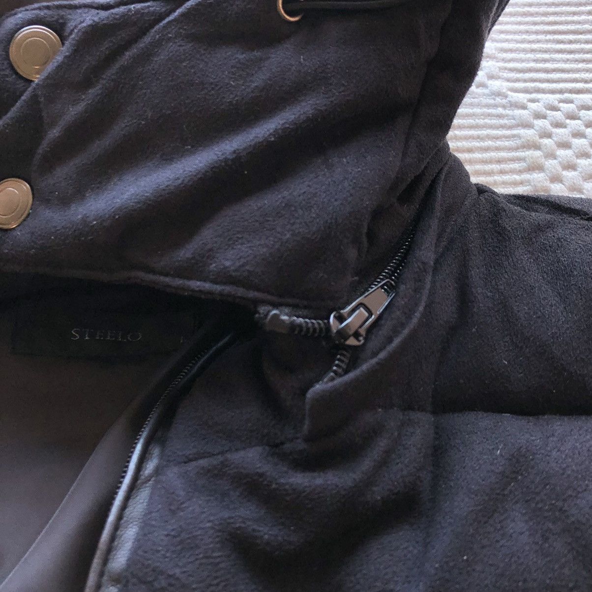 Japanese Brand Vintage Puffer Jacket Zipper Hoodie by Steelo Size US M / EU 48-50 / 2 - 12 Thumbnail