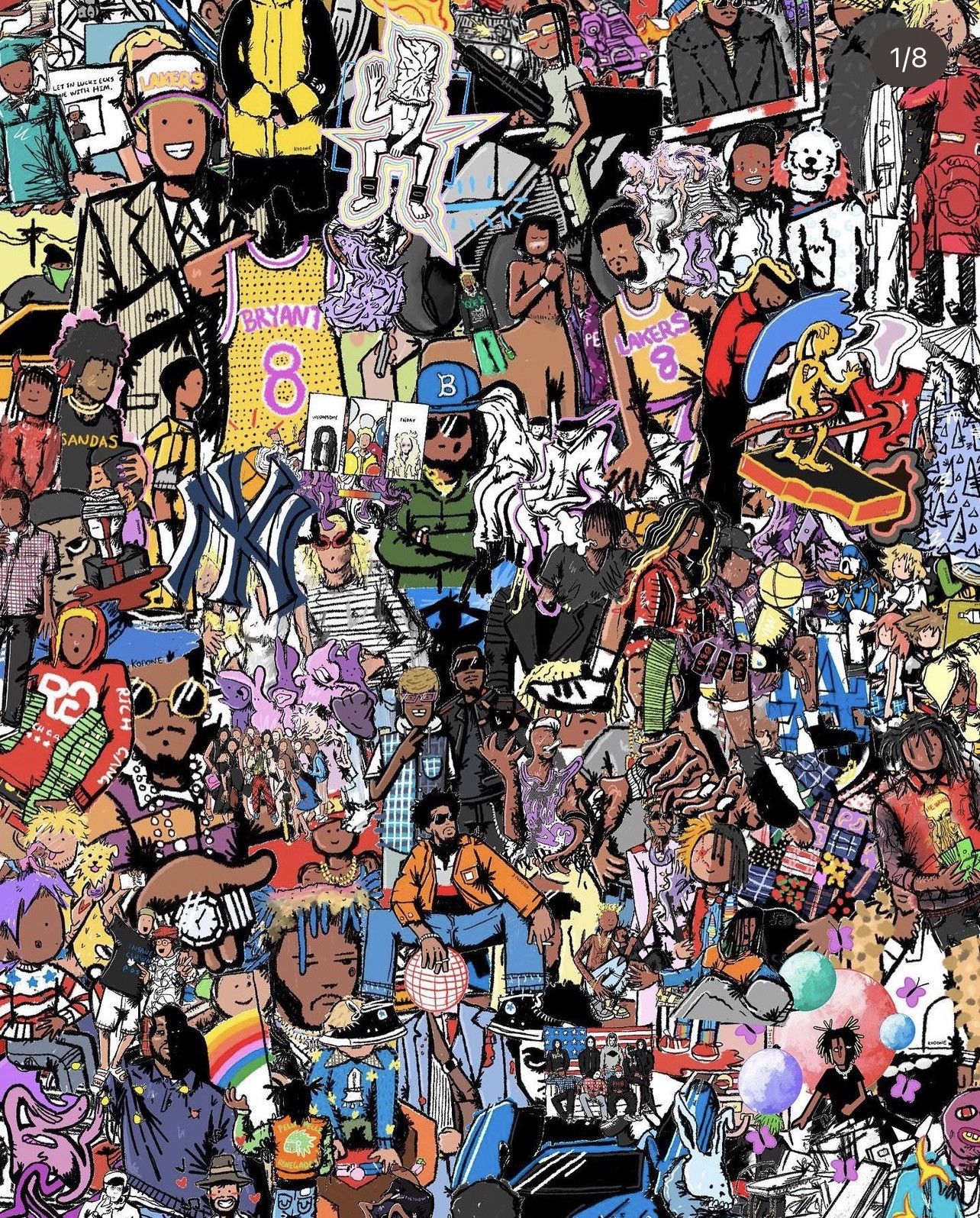 Kodone 100k Collage Poster