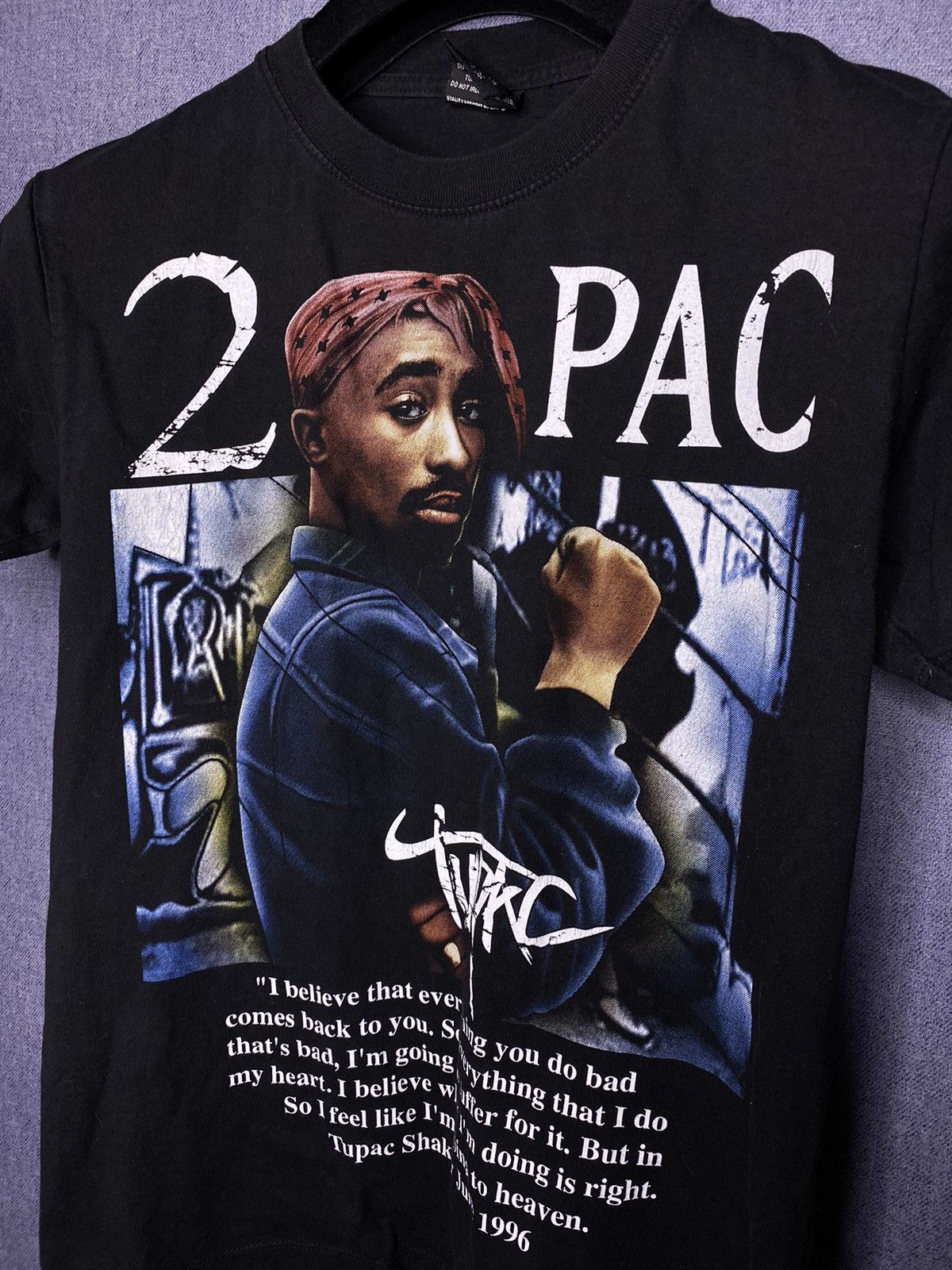Rap Tees × Vintage Vintage 2pac tupac back print t shirt S Size US S / EU 44-46 / 1 - 3 Thumbnail
