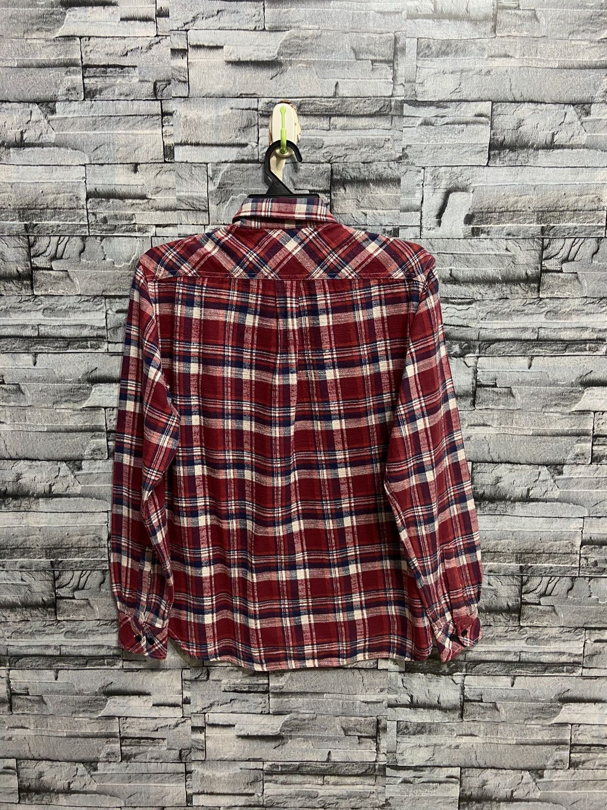 Japanese Brand Vintage Back Number Flannel double pocket plaid Size US M / EU 48-50 / 2 - 7 Thumbnail