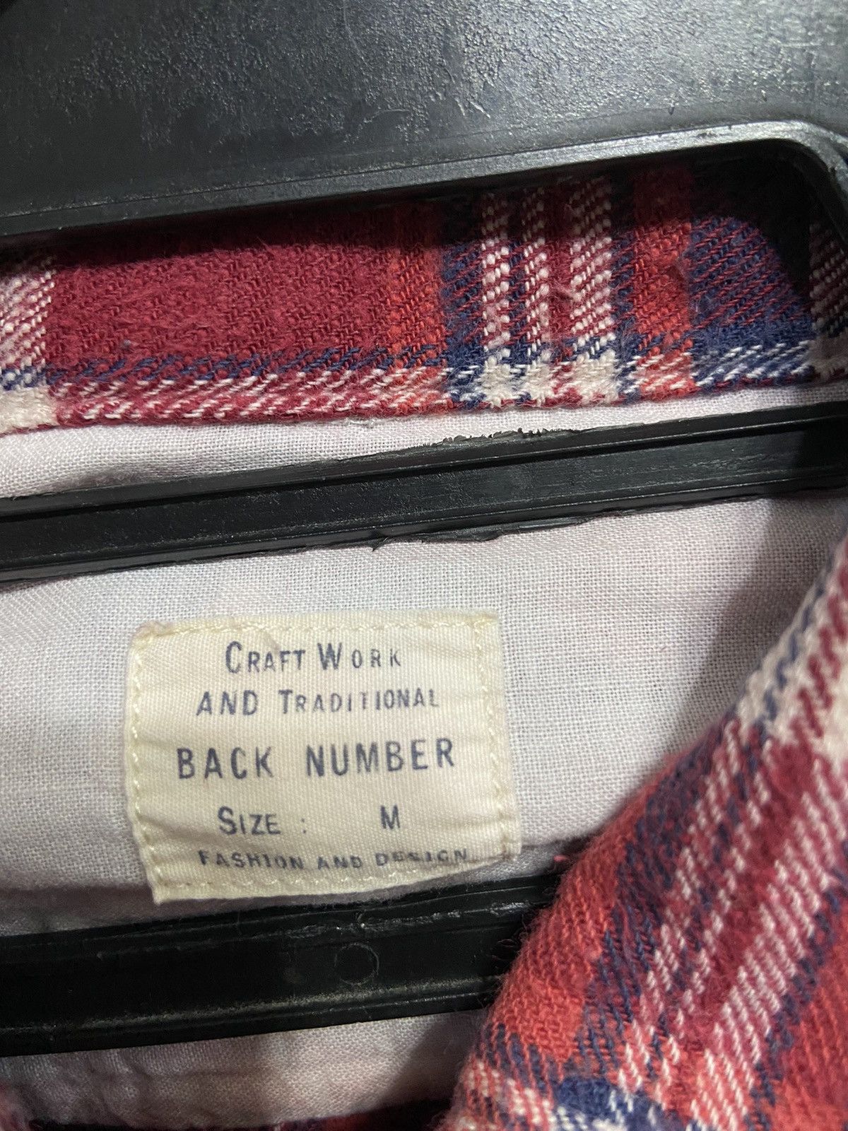 Japanese Brand Vintage Back Number Flannel double pocket plaid Size US M / EU 48-50 / 2 - 4 Thumbnail
