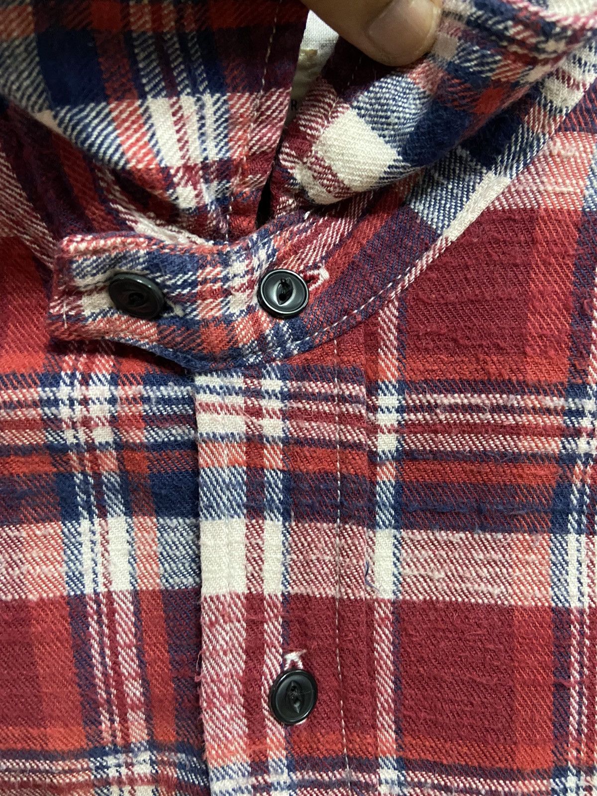 Japanese Brand Vintage Back Number Flannel double pocket plaid Size US M / EU 48-50 / 2 - 3 Thumbnail