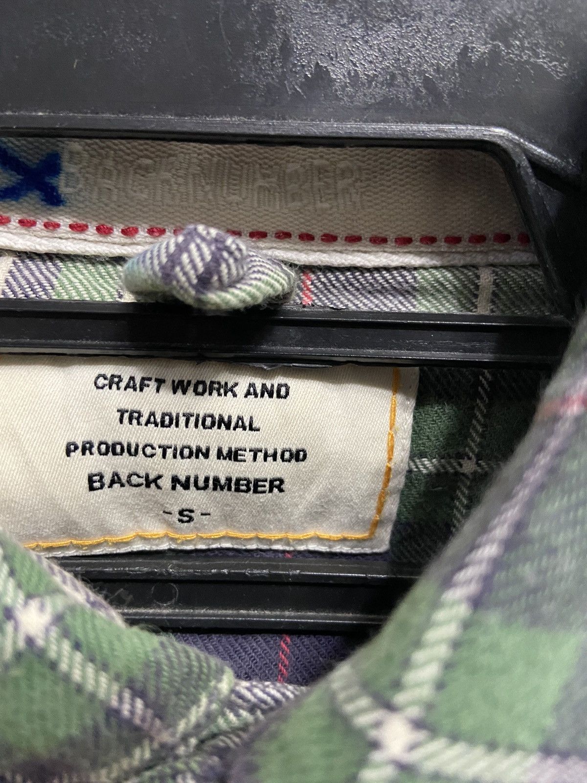 Japanese Brand Vintage Back Number Flannel button double pocket plaid Size US S / EU 44-46 / 1 - 3 Thumbnail