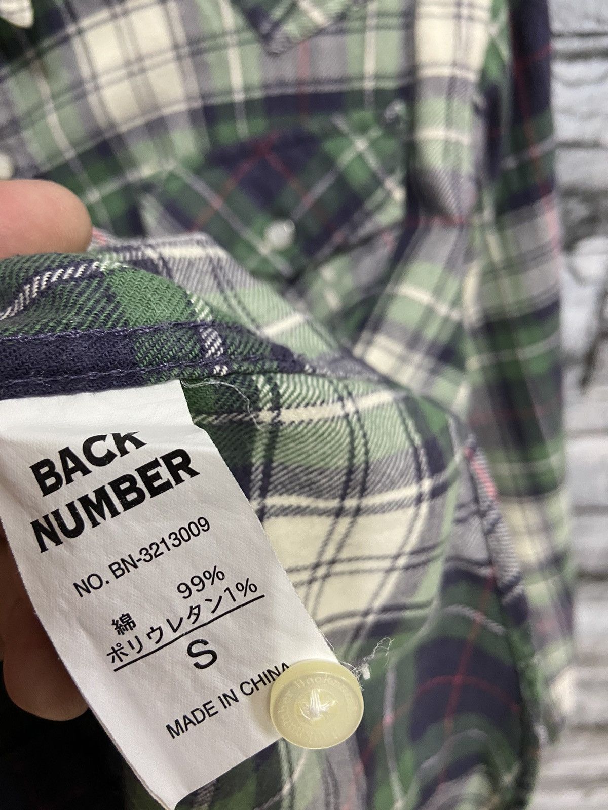 Japanese Brand Vintage Back Number Flannel button double pocket plaid Size US S / EU 44-46 / 1 - 6 Thumbnail