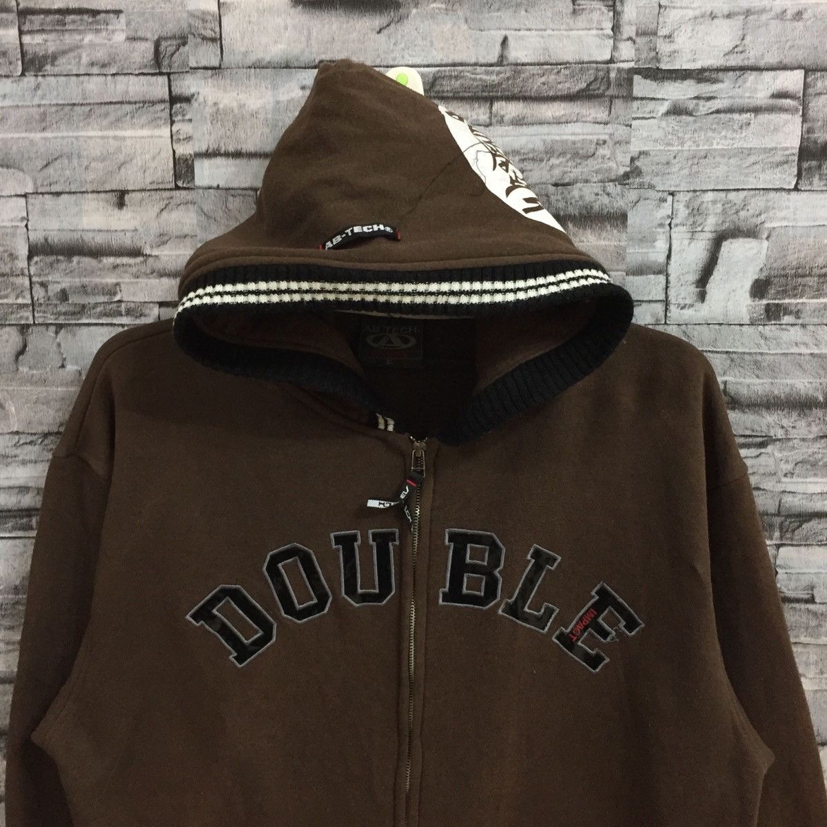 Vintage Vintage Ab Tech sport hoodie hip hop size 3L fits XL brown Size US XL / EU 56 / 4 - 3 Thumbnail