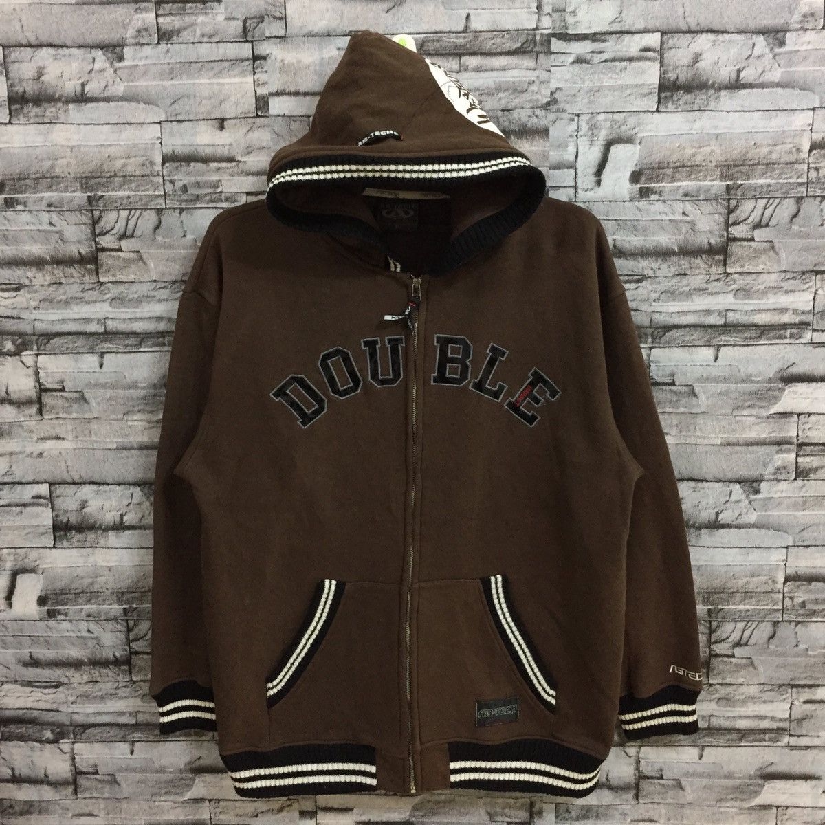 Vintage Vintage Ab Tech sport hoodie hip hop size 3L fits XL brown Size US XL / EU 56 / 4 - 2 Thumbnail