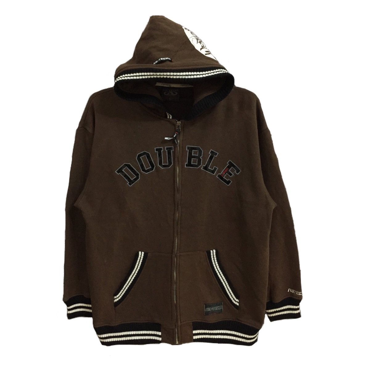 Vintage Vintage Ab Tech sport hoodie hip hop size 3L fits XL brown Size US XL / EU 56 / 4 - 1 Thumbnail