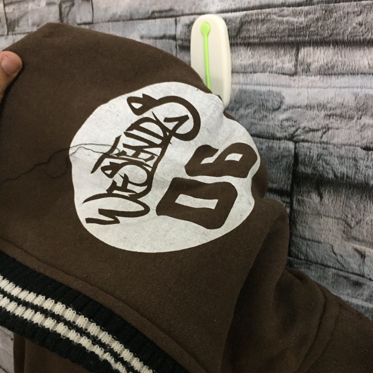 Vintage Vintage Ab Tech sport hoodie hip hop size 3L fits XL brown Size US XL / EU 56 / 4 - 4 Thumbnail