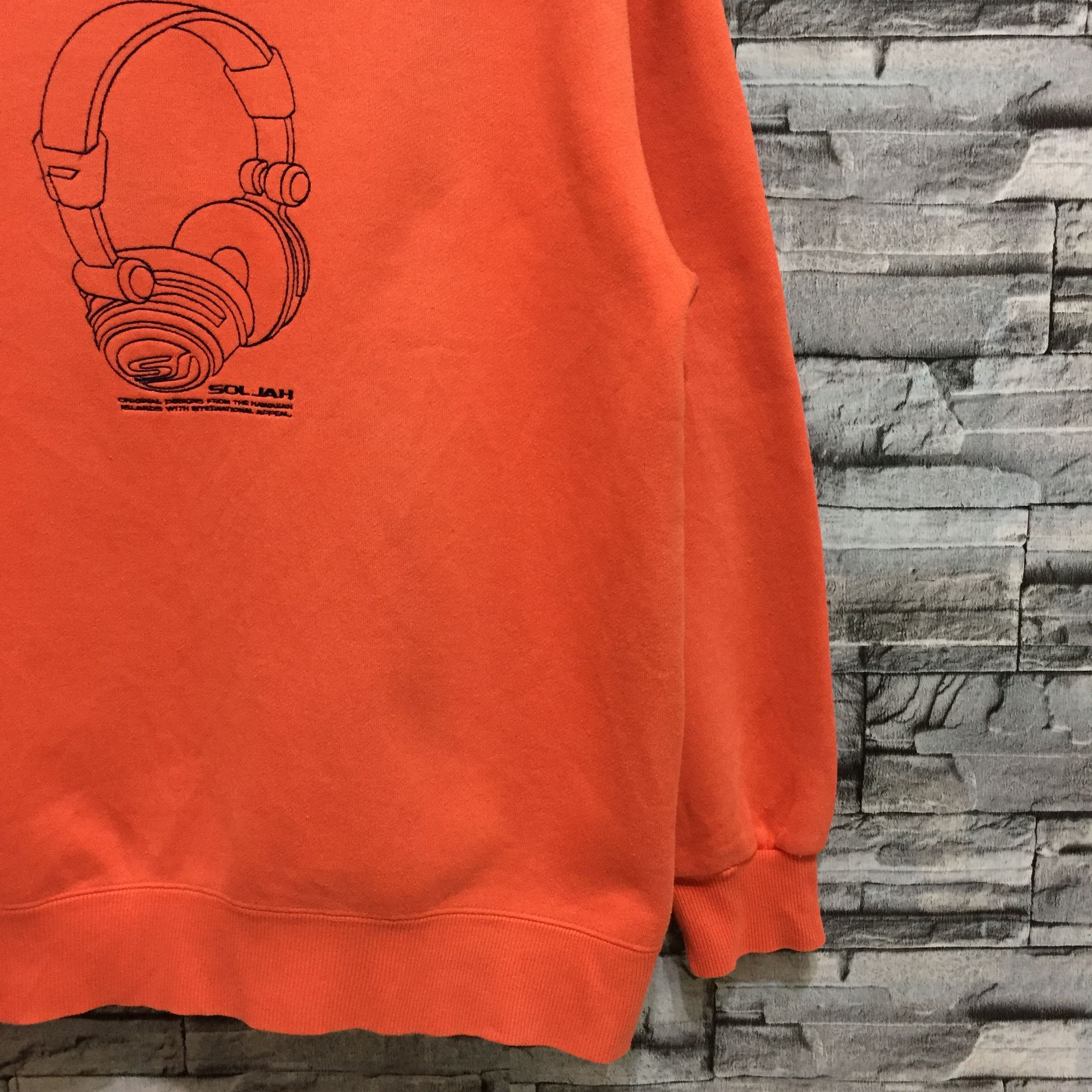 Japanese Brand Vintage Soljah sweatshirt big logo headphone hip hop Size US XL / EU 56 / 4 - 6 Thumbnail