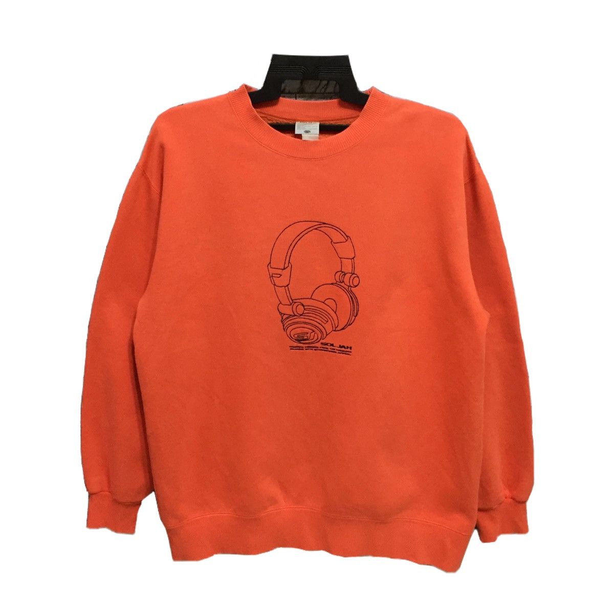 Japanese Brand Vintage Soljah sweatshirt big logo headphone hip hop Size US XL / EU 56 / 4 - 1 Thumbnail
