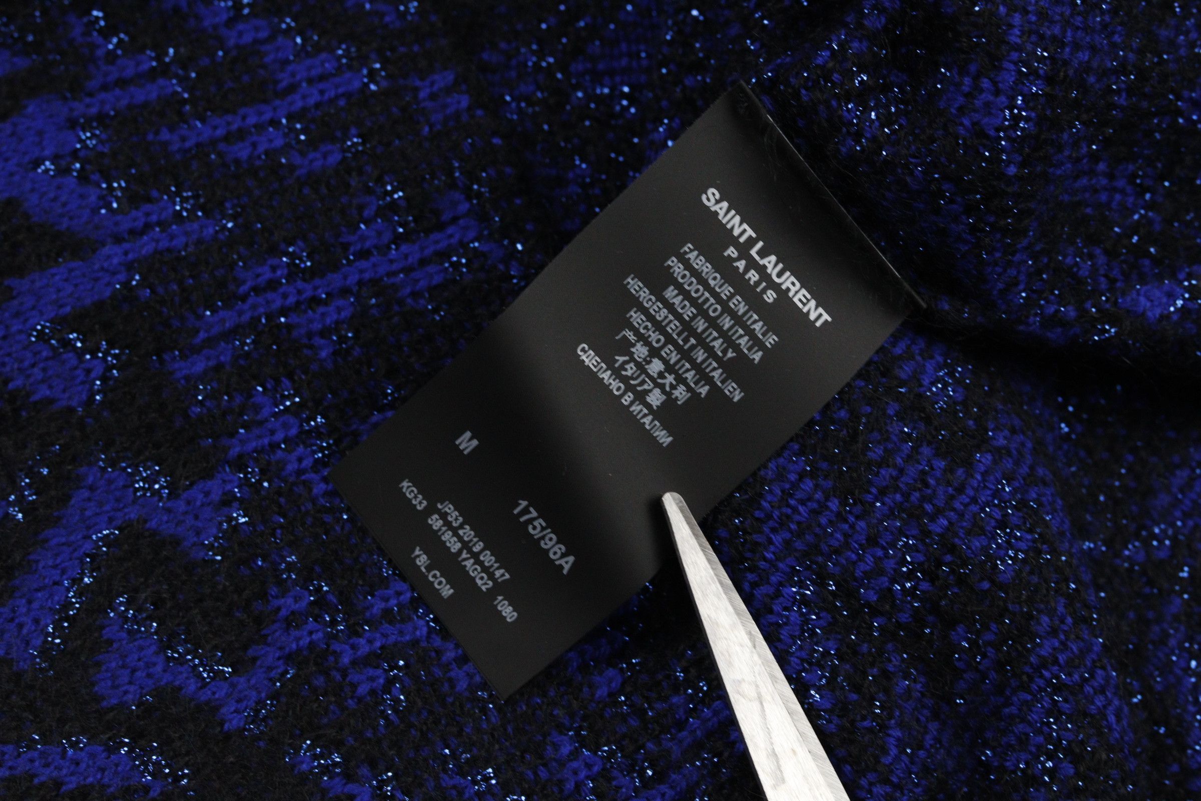 Saint Laurent Paris Saint Laurent Lurex Storms Sweater Size US M / EU 48-50 / 2 - 12 Thumbnail