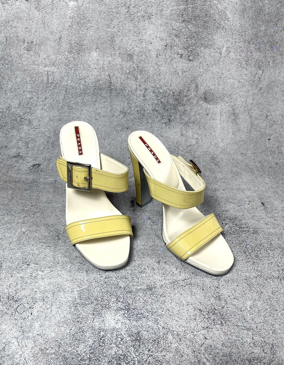 Prada × Vintage Vintage Y2K Prada Ivory Heels Size 38 Size US 7 / IT 37 - 6 Thumbnail