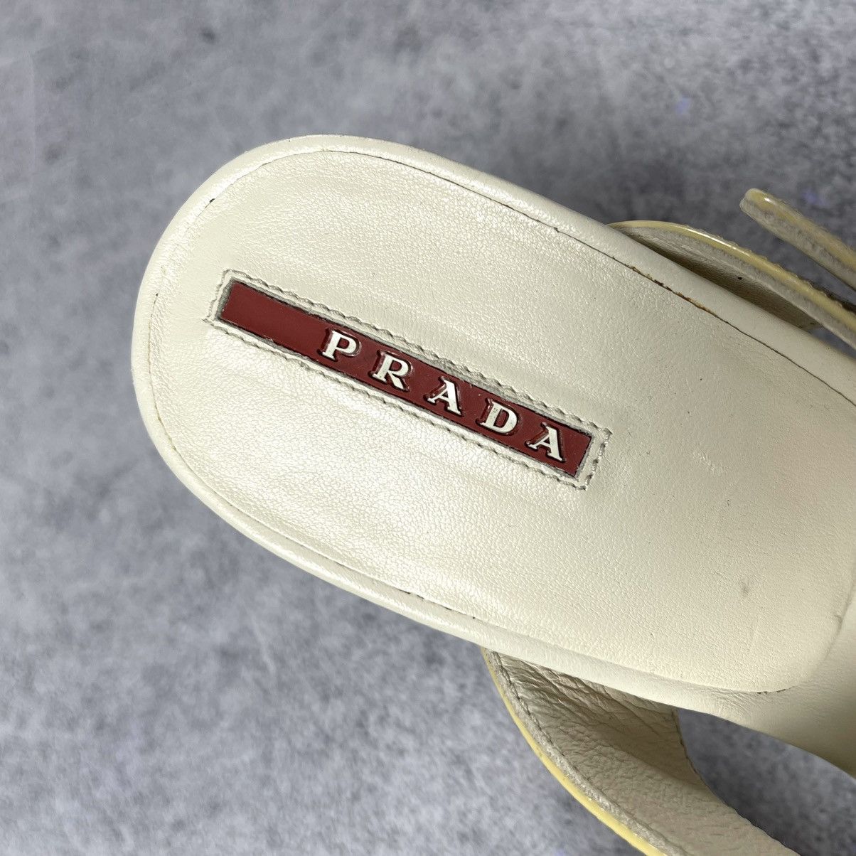 Prada × Vintage Vintage Y2K Prada Ivory Heels Size 38 Size US 7 / IT 37 - 5 Thumbnail