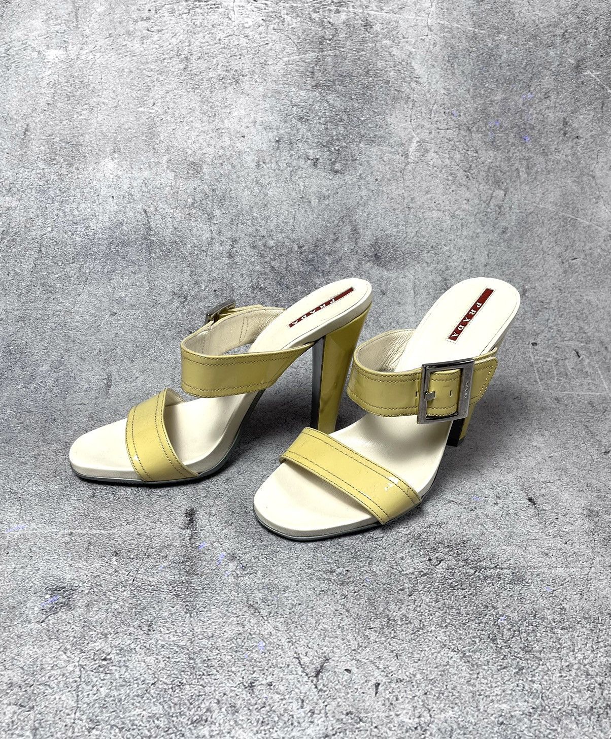 Prada × Vintage Vintage Y2K Prada Ivory Heels Size 38 Size US 7 / IT 37 - 2 Thumbnail