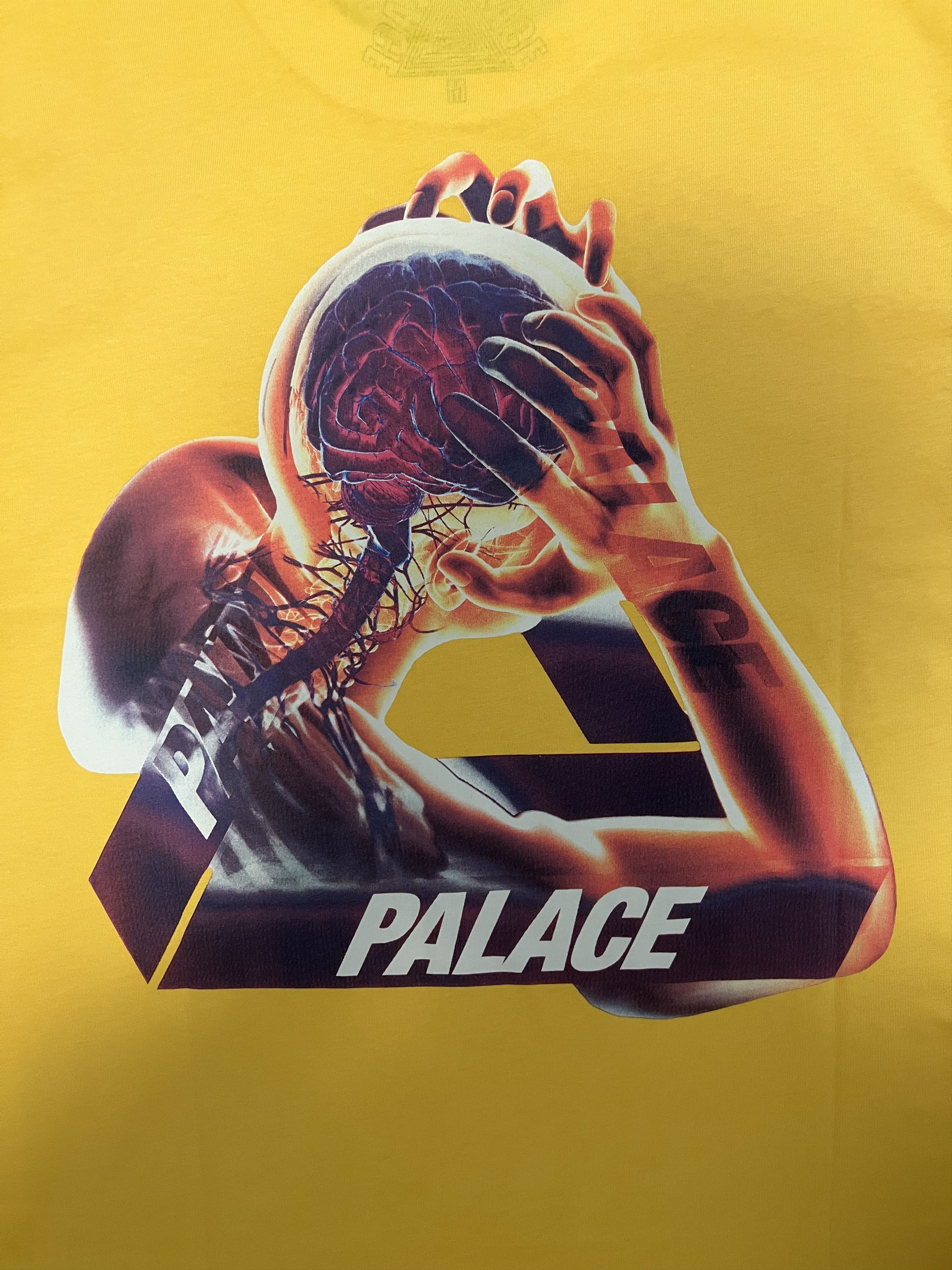 Palace 💚 2020 Palace Tri Gaine T-Shirt Yellow Medium NEW Size US M / EU 48-50 / 2 - 8 Thumbnail