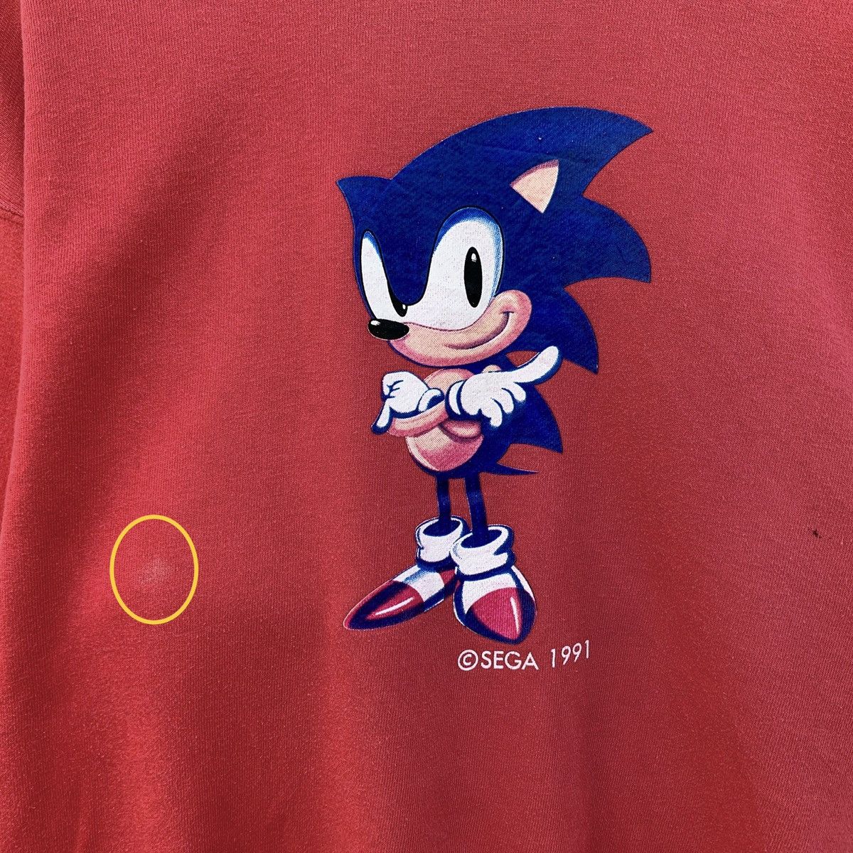Cartoon Network × Vintage Rare! Vintage 90s Sonic The Hedgehog Sega 1991 Sweatshirt Size M / US 6-8 / IT 42-44 - 8 Thumbnail