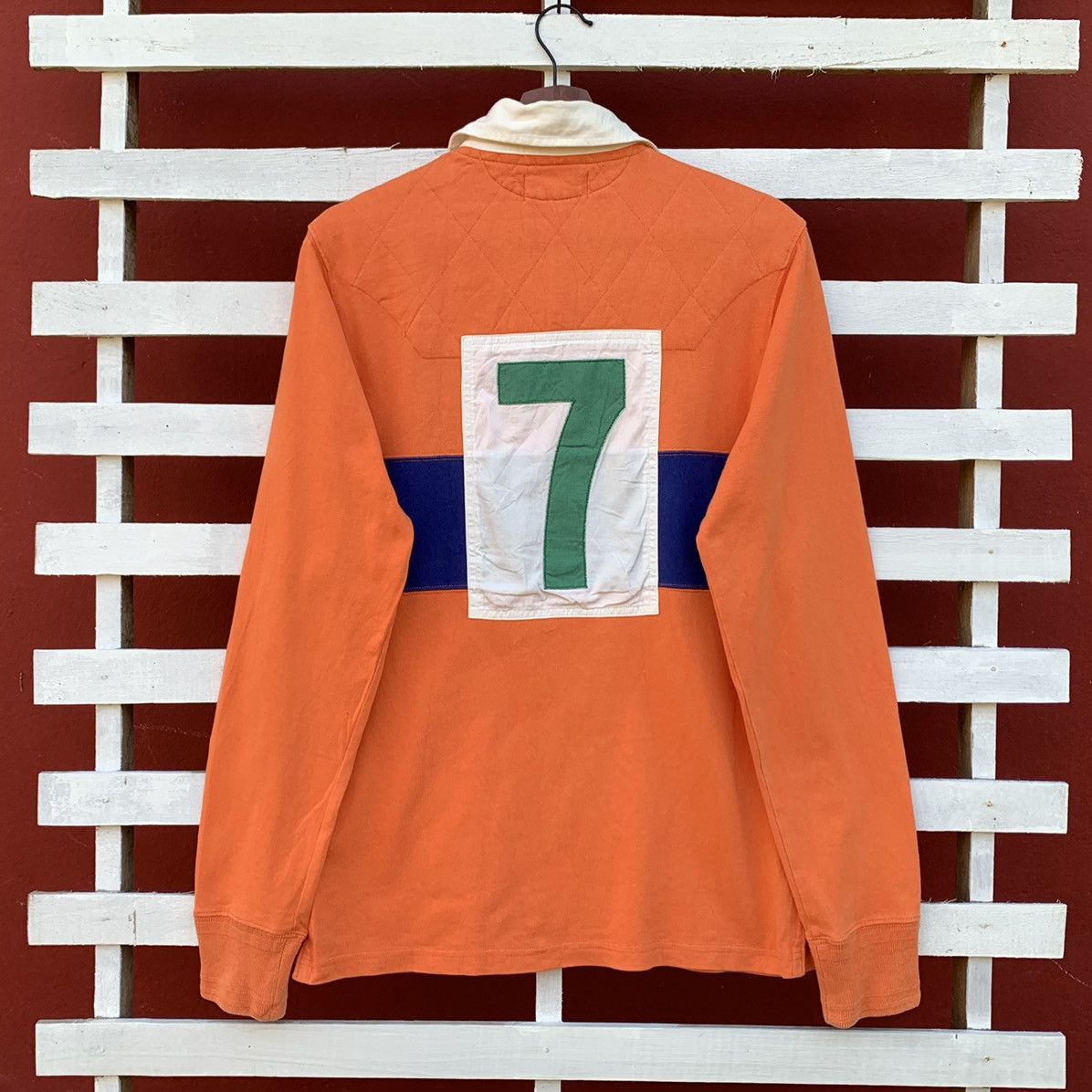 Polo Ralph Lauren Vintage 90s Polo Ralph Lauren 7 Polo Rugby Sweatshirt Size US S / EU 44-46 / 1 - 2 Thumbnail