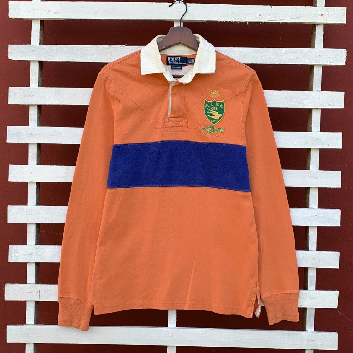 Polo Ralph Lauren Vintage 90s Polo Ralph Lauren 7 Polo Rugby Sweatshirt Size US S / EU 44-46 / 1 - 1 Thumbnail