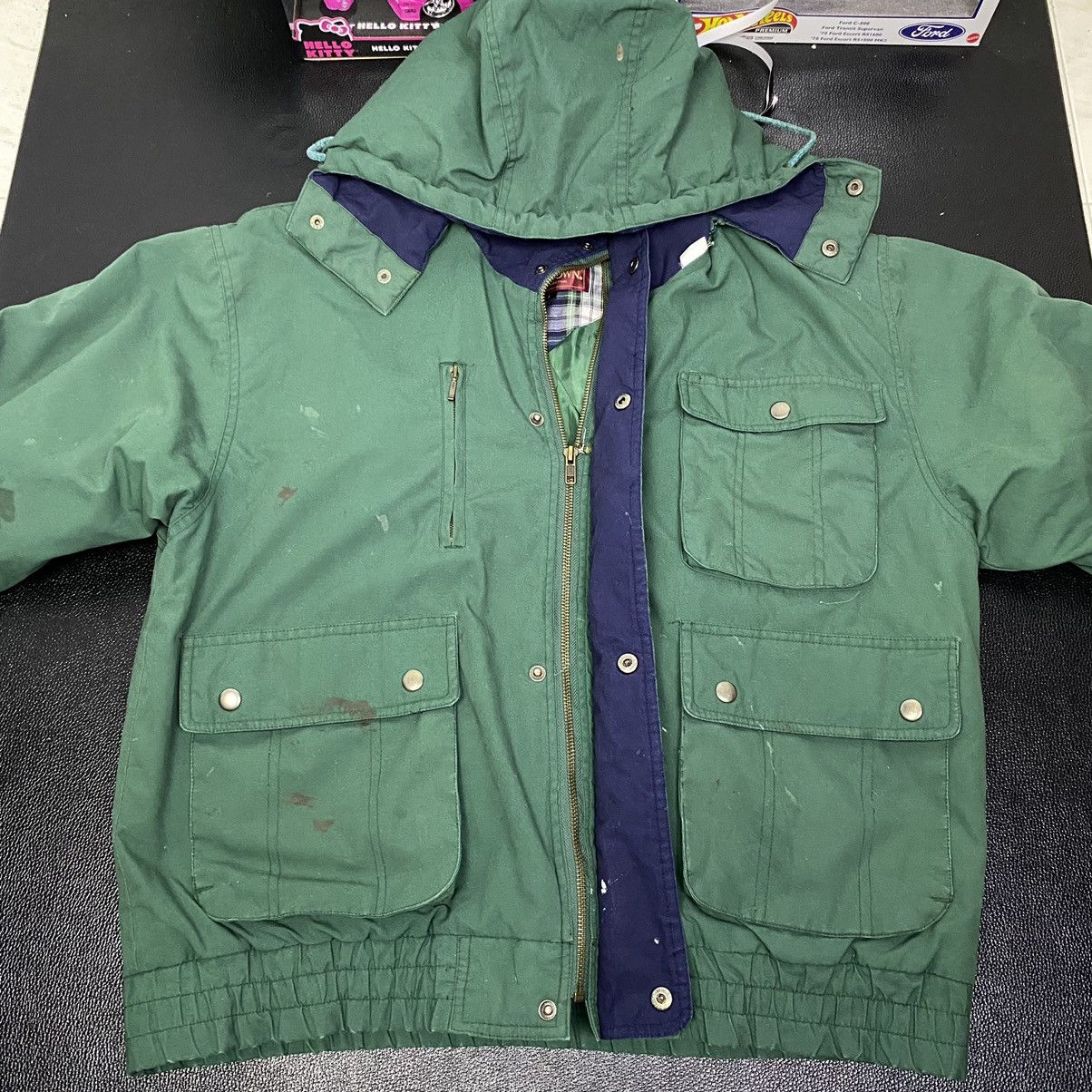 Japanese Brand Disstressed vintage top crown bomber jacket army hodded Size US XL / EU 56 / 4 - 4 Thumbnail
