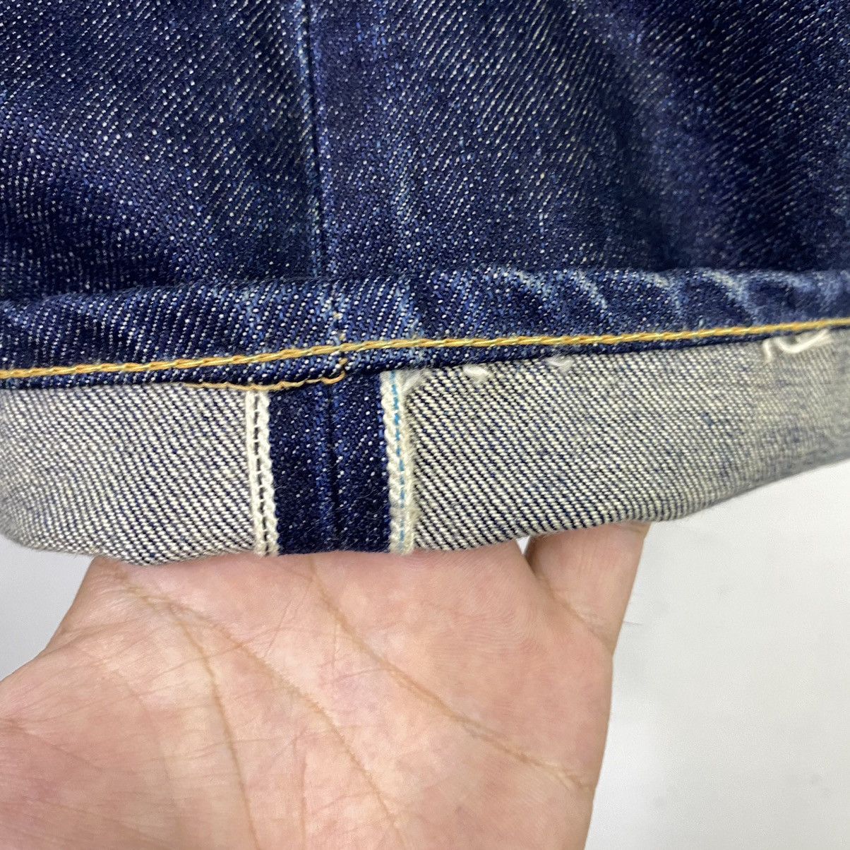 14th Addiction × Blue Blue Japan × Japanese Brand Redline🔥 Vintage Japanese 8G Selvedge Baggy Denim Jeans Size US 34 / EU 50 - 7 Thumbnail