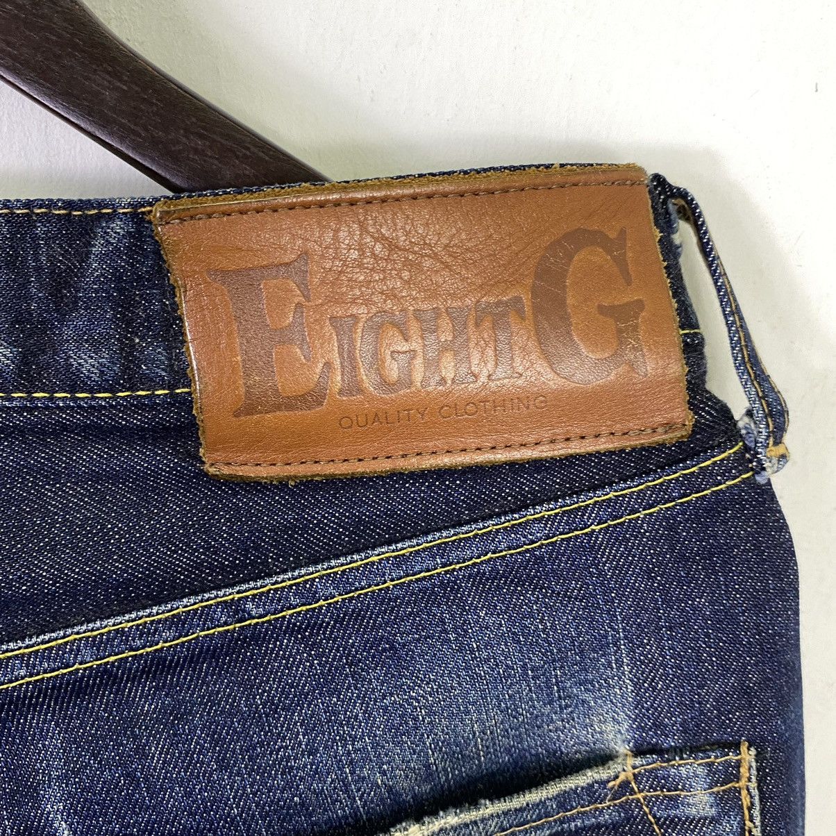 14th Addiction × Blue Blue Japan × Japanese Brand Redline🔥 Vintage Japanese 8G Selvedge Baggy Denim Jeans Size US 34 / EU 50 - 9 Thumbnail